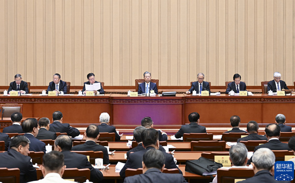  十四屆全國人大常委會第六次會議舉行第二次全體會議 審議全國人大常委會執(zhí)法檢查報告、“一府兩院”專項工作報告等趙樂際出席會議